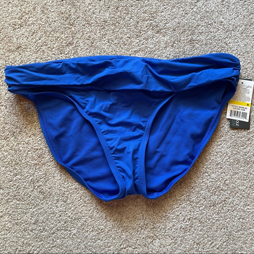 NWT Kenneth Cole Reaction Blue Bikini Bottoms